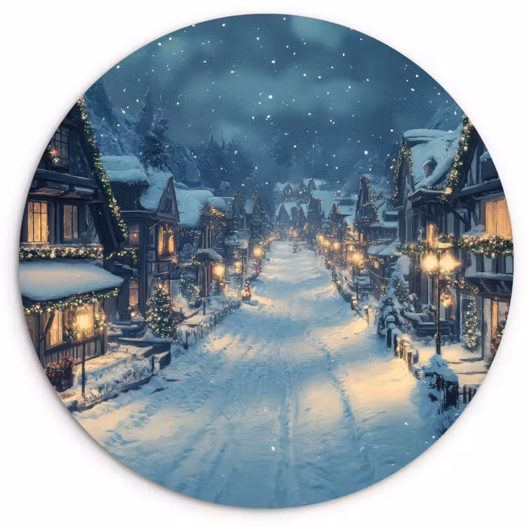 Muurcirkel - Kerstdorp - Kerst - Sneeuw - Winter — 1