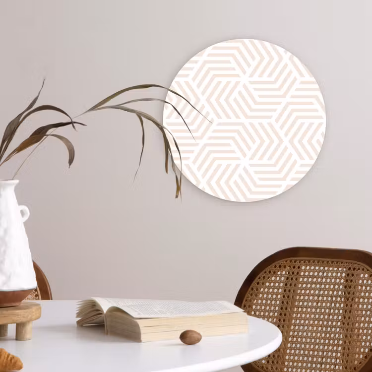 Muurcirkel - Patroon - Geometrie - Design - Pastel — 4