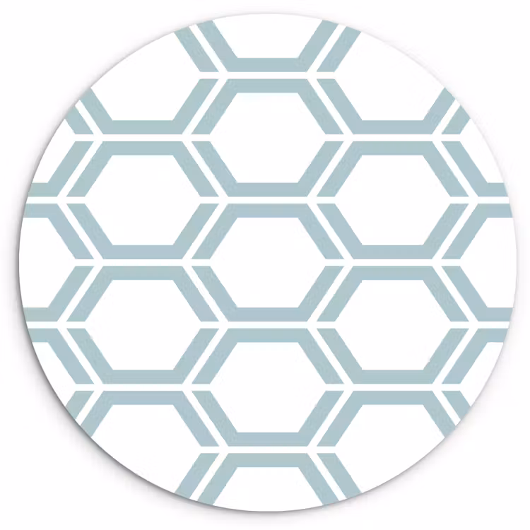 Muurcirkel - Patroon - Lijn - Design - Hexagon — 1