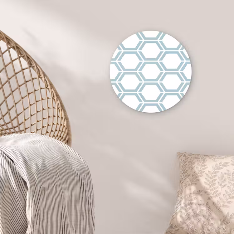Muurcirkel - Patroon - Lijn - Design - Hexagon — 5