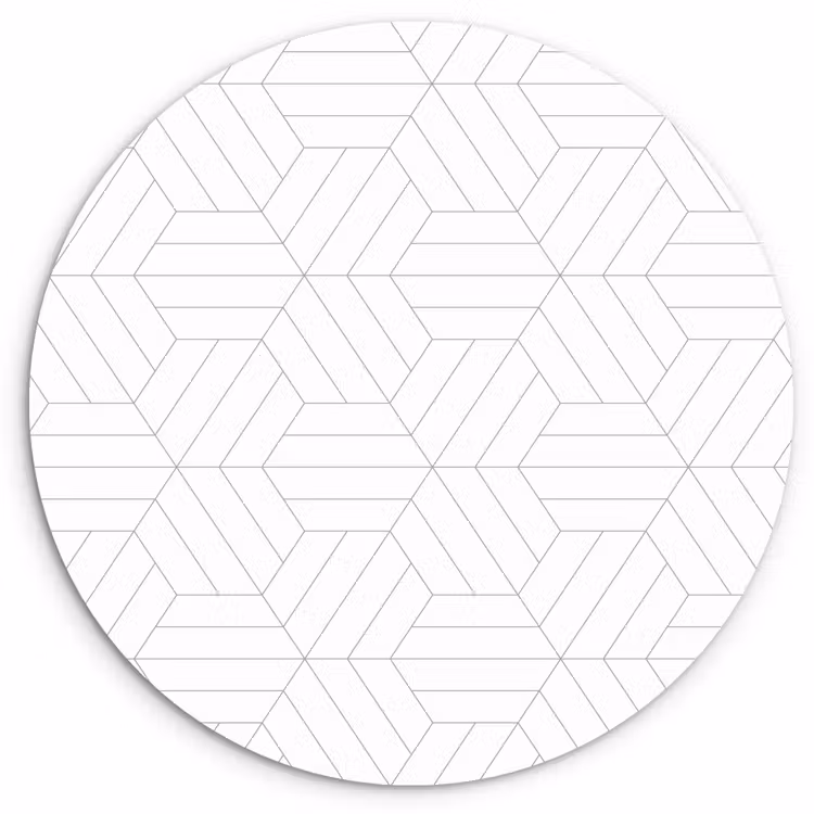 Muurcirkel - Patroon - Lijn - Design - Zwart - Wit — 1