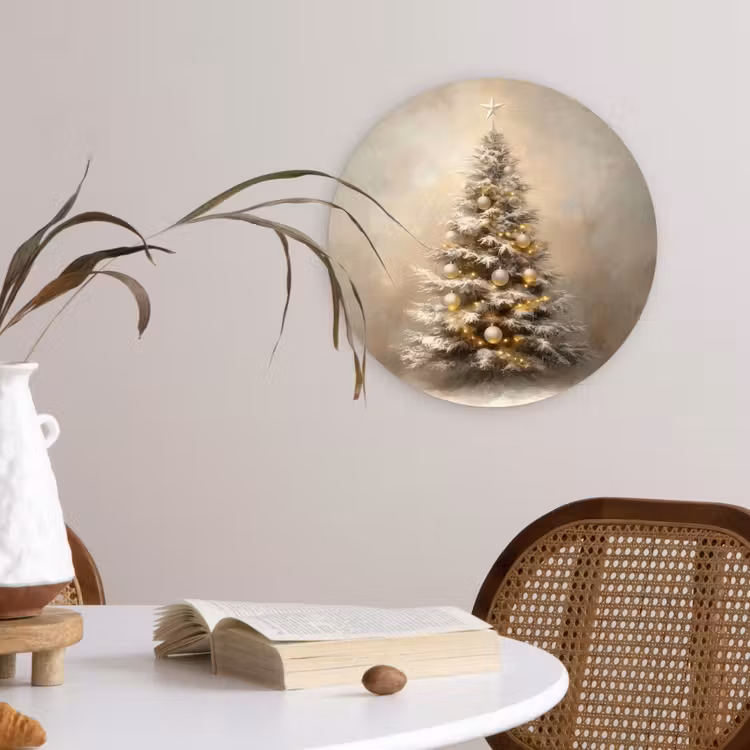 Muurcirkel - Kerst - kerstboom - Sneeuw - Art — 4