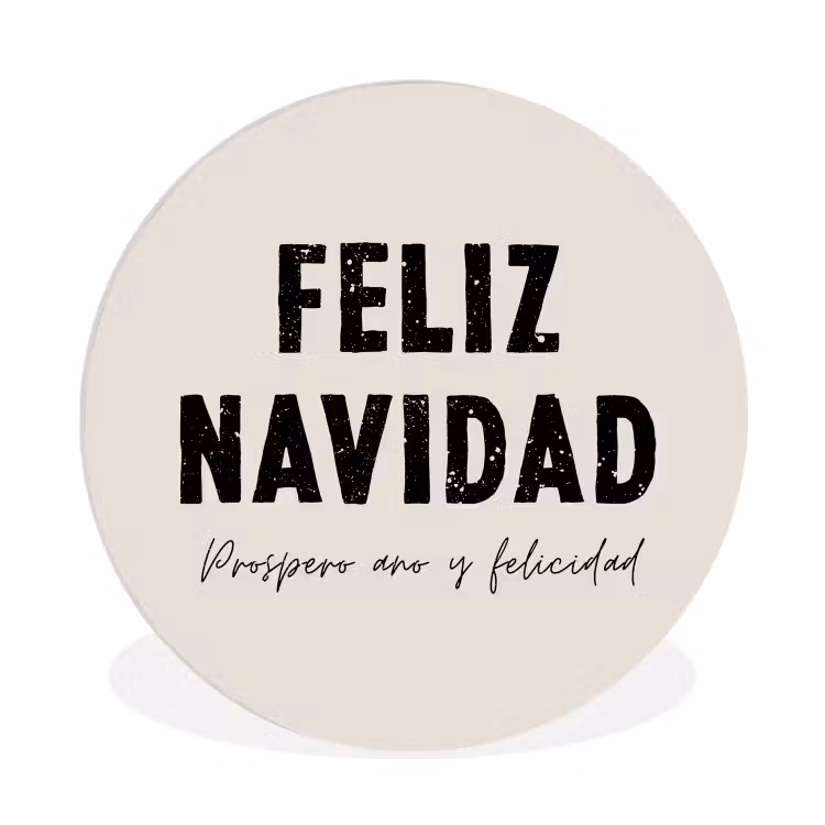 Muurcirkel - Kerst - Quotes - Feliz navidad - Kerstmis - Feestdagen — 1