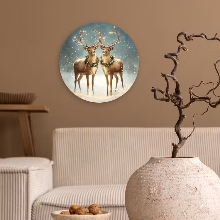 Muurcirkel - Kerstmagie - Winterwoud - Rendier — 2