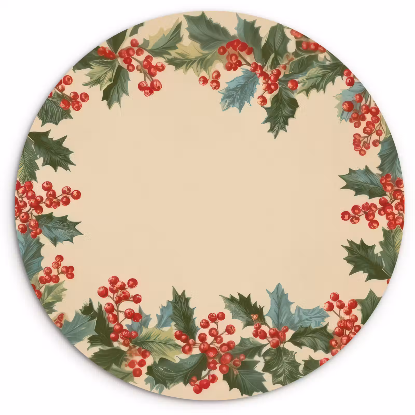 Muurcirkel - Hulstrand - Bessen - Beige — 1