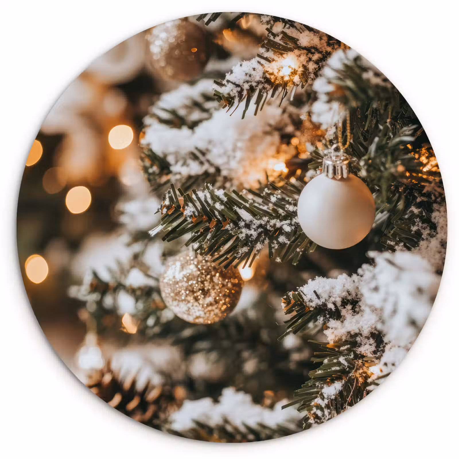 Muurcirkel - Kerst - Kerstboom - Winter - Binnen - Sneeuw — 1
