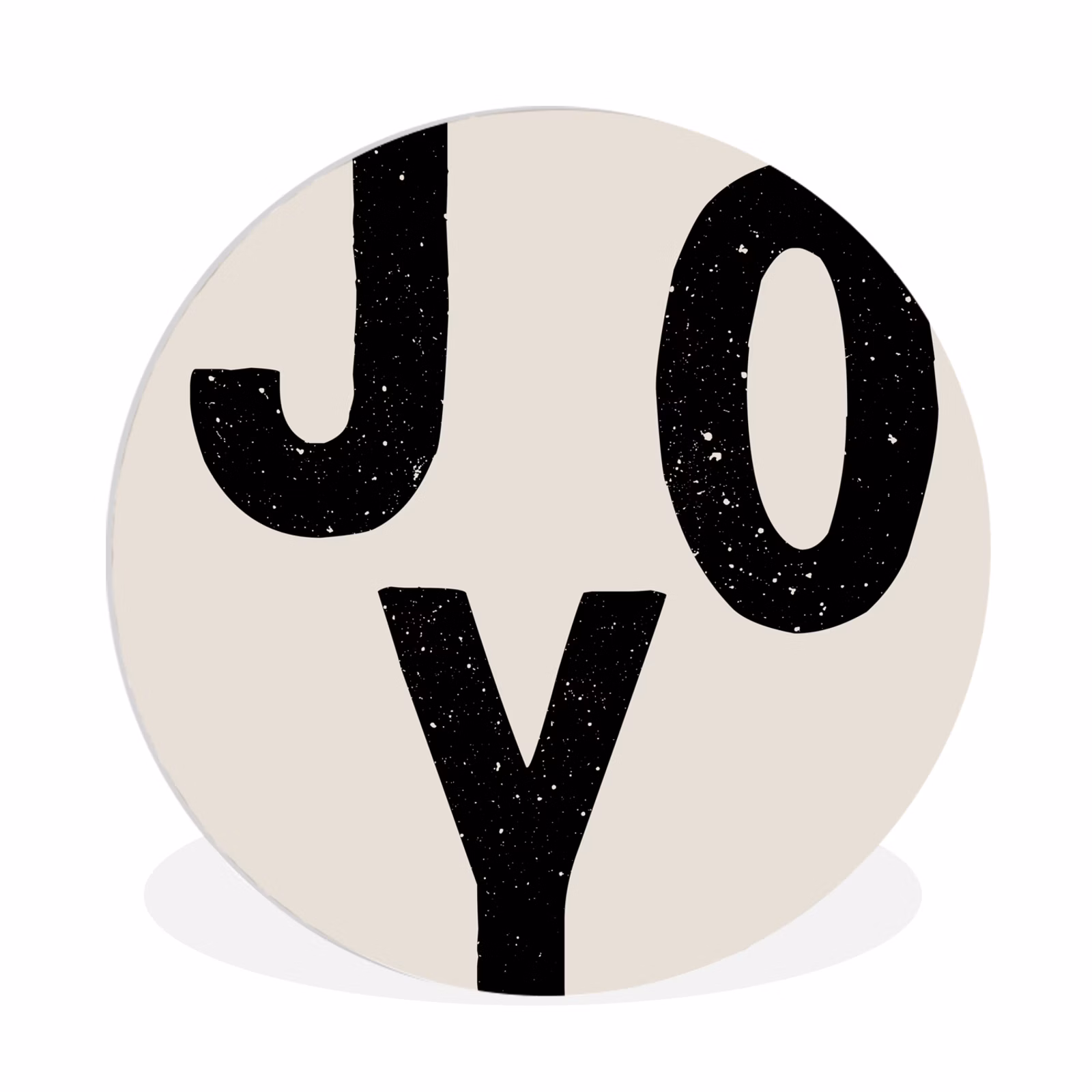 Muurcirkel - Kerst - Quote - Joy - Zwart - Feestdagen — 1