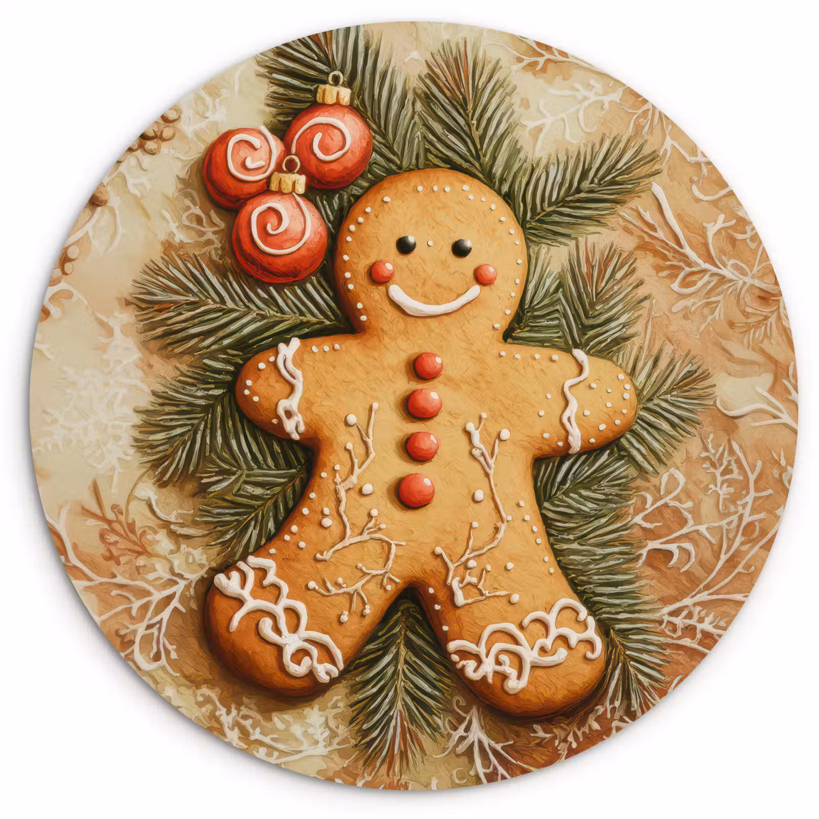 Muurcirkel - Kerstmis - Koekje - Poppetje - Speculaas — 1