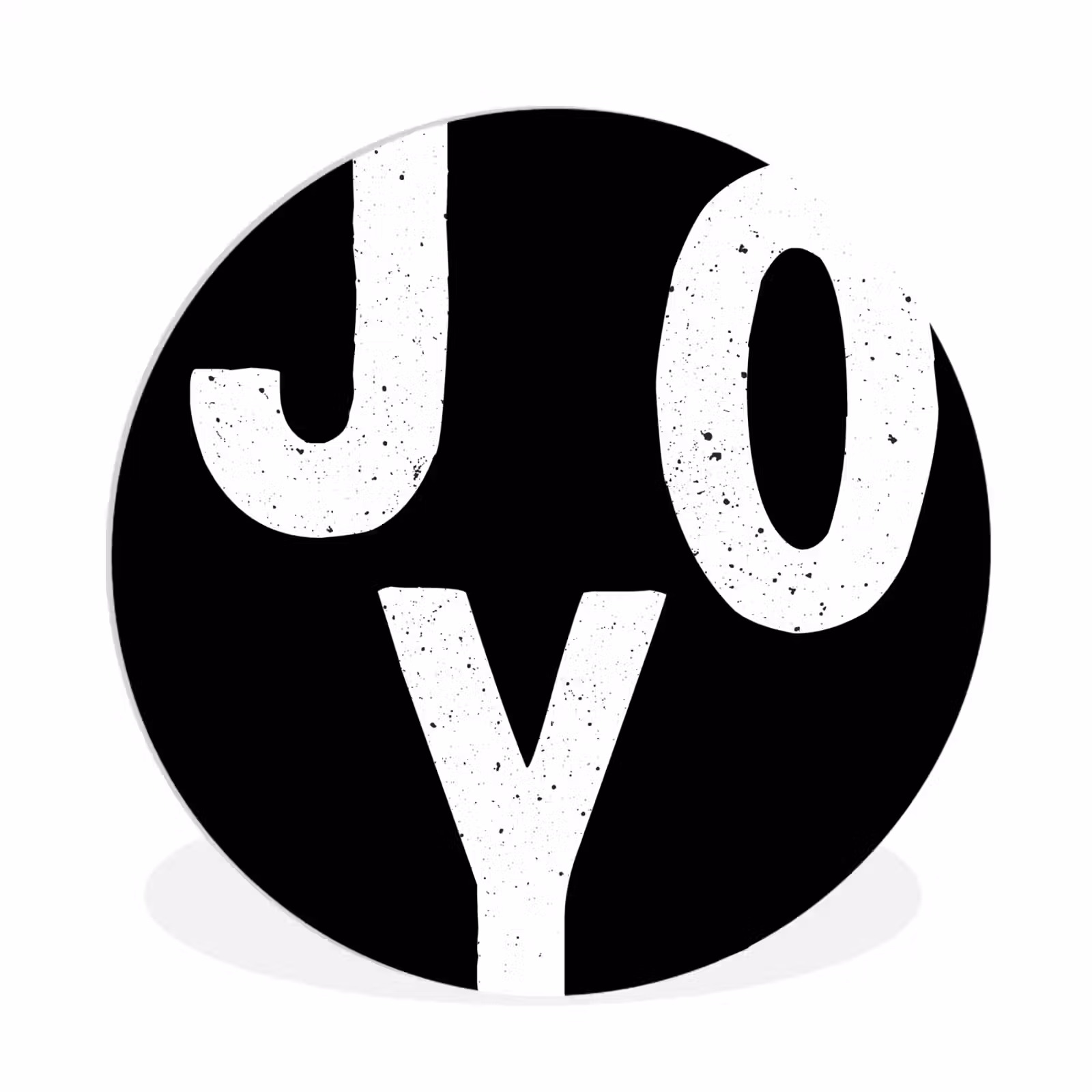 Muurcirkel - Kerstmis - Quotes - Joy - Zwart - Feest — 1