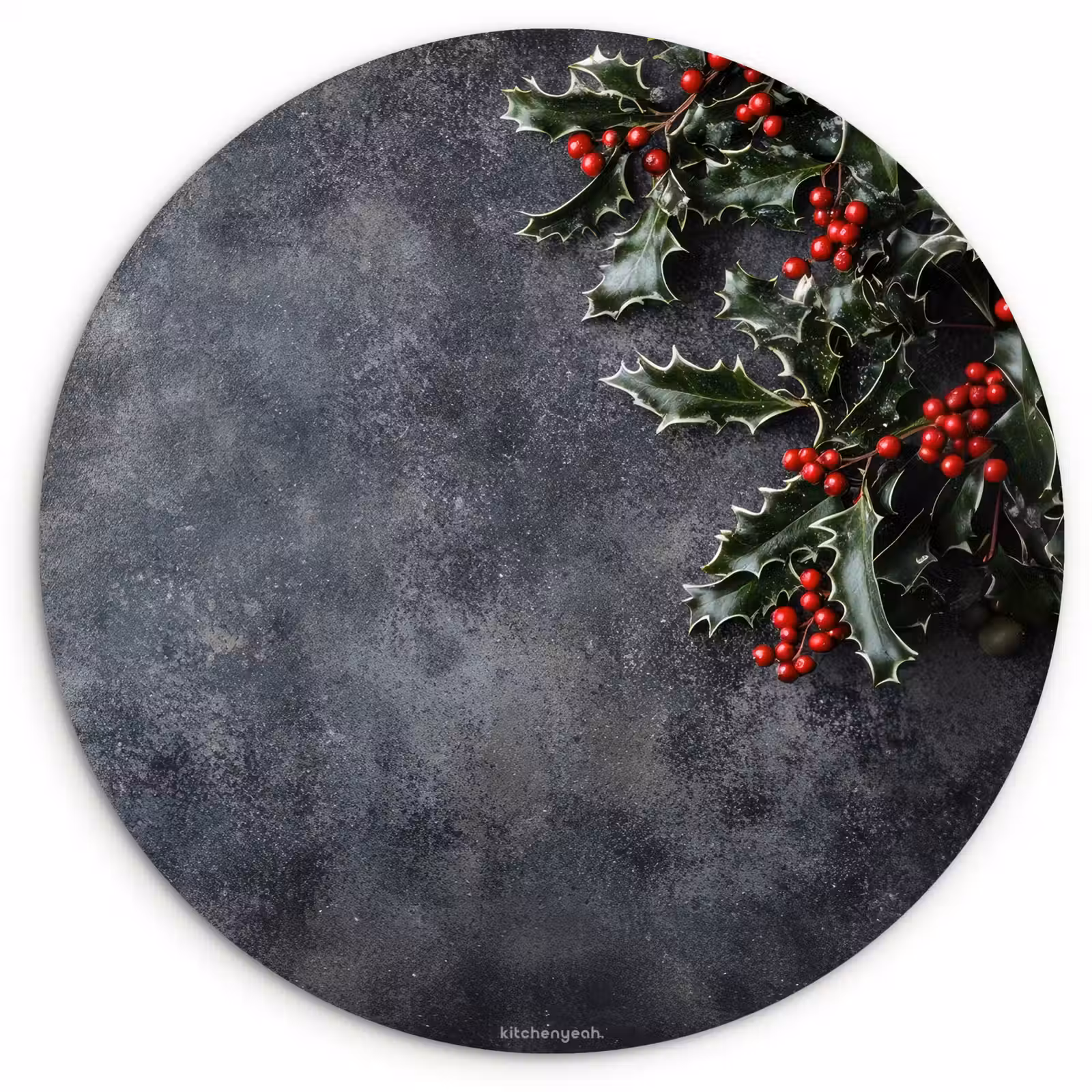 Muurcirkel - Winter - Hulst - Kerst - Beton — 1