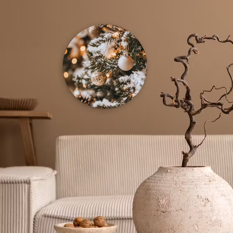 Muurcirkel - Kerst - Kerstboom - Winter - Binnen - Sneeuw — 2