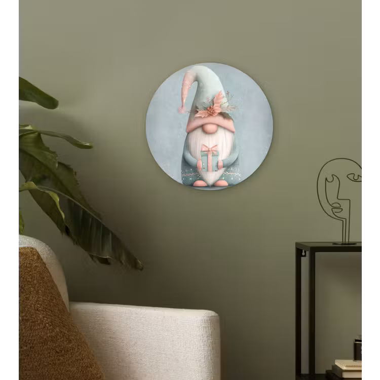 Muurcirkel - Kerstgnome - Cadeau - Groen — 3