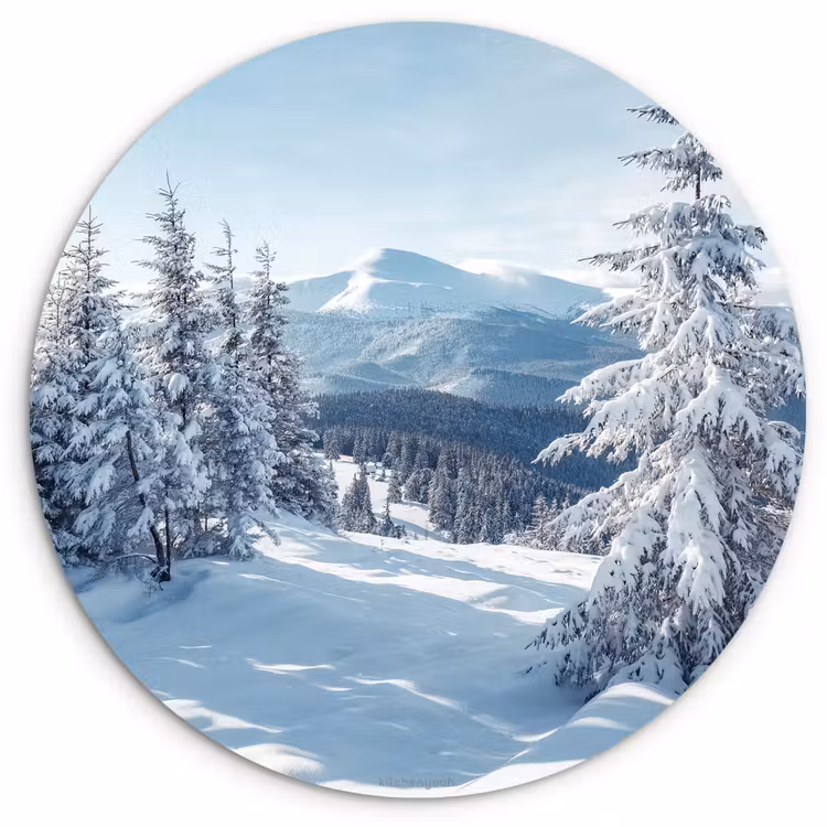 Muurcirkel - Sneeuw - Winter - Landschap - Bergen — 1