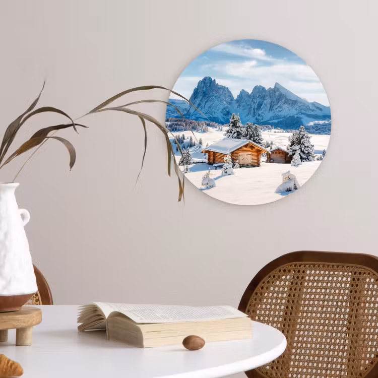 Muurcirkel - Winter - Huisje - Bergen - Uitzicht - Sneeuw — 4
