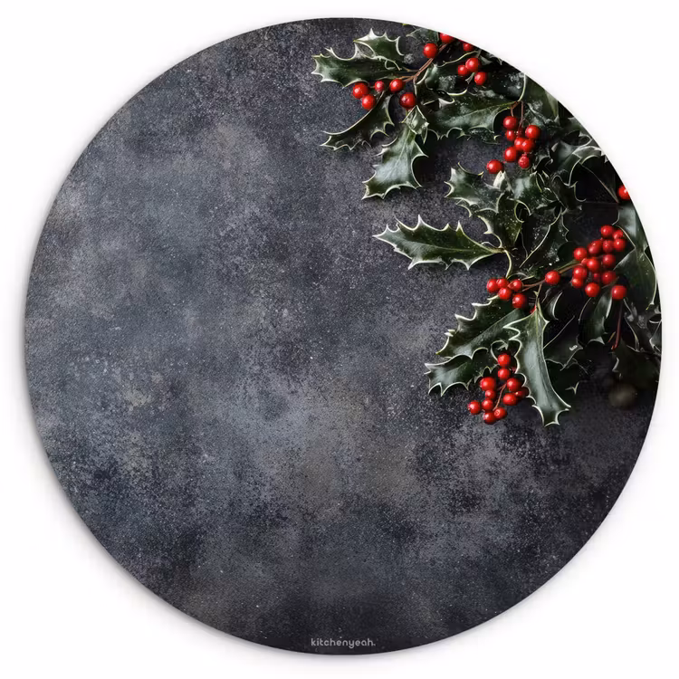 Muurcirkel - Winter - Hulst - Kerst - Beton — 1