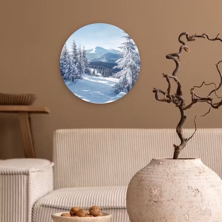 Muurcirkel - Winterlandschap - Natuur - Berg - Bomen - Sneeuw — 2