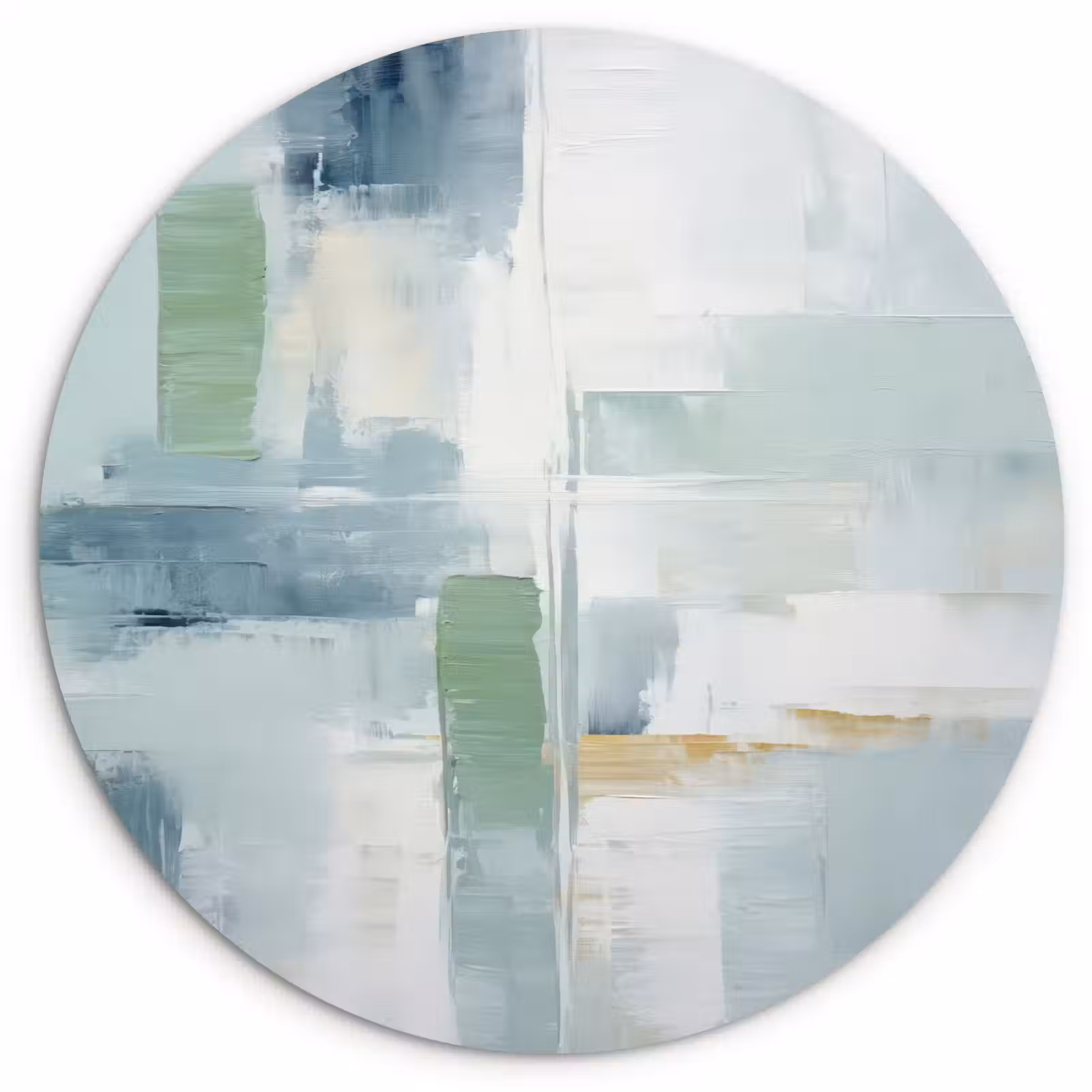 Muurcirkel - Verf - Moderne kunst - Abstract - Grijs — 1