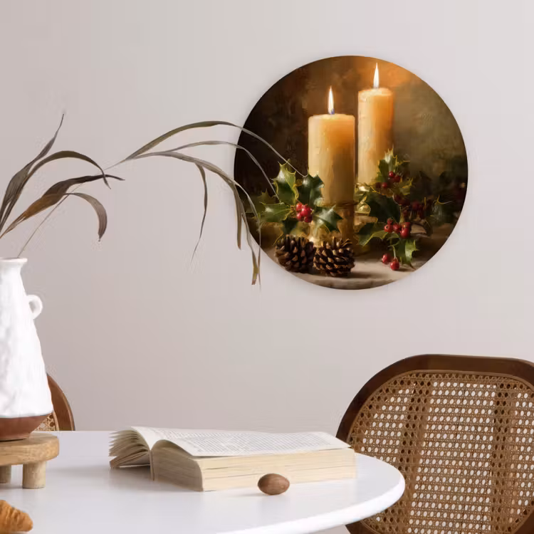 Muurcirkel - Kaarslicht - Kerst - Veelkleurig — 4