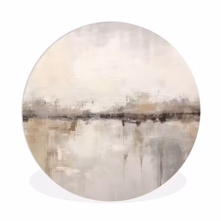 Muurcirkel - Moderne kunst - Abstract - Beige — 1