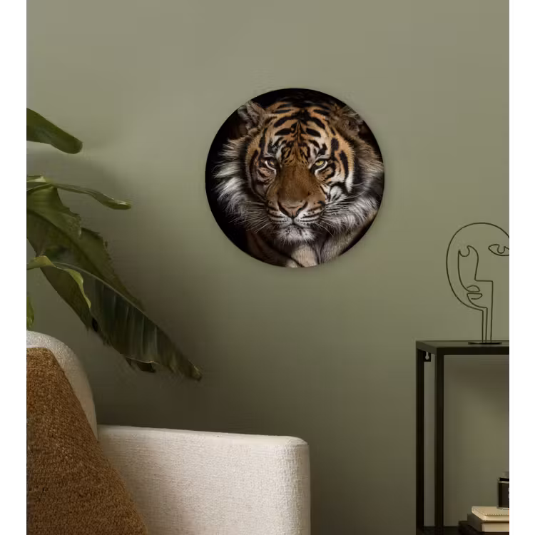 Muurcirkel - Tijger - Wilde dieren - Portret — 3
