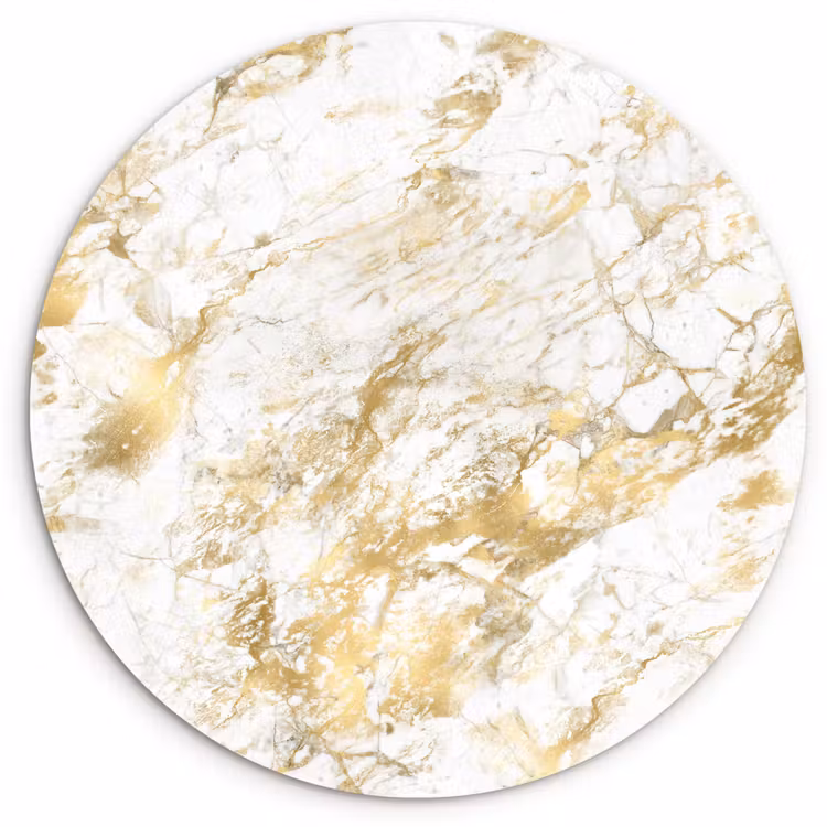 Muurcirkel - Marmer - Goud - Structuur — 1