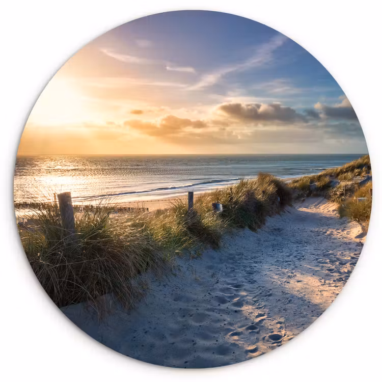 Muurcirkel - Zonsondergang - Strand - Duin - Gras - Bank — 1