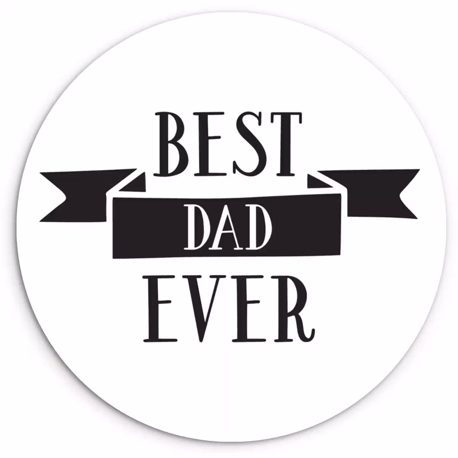 Muurcirkel - Papa - Quote - Beste papa — 1