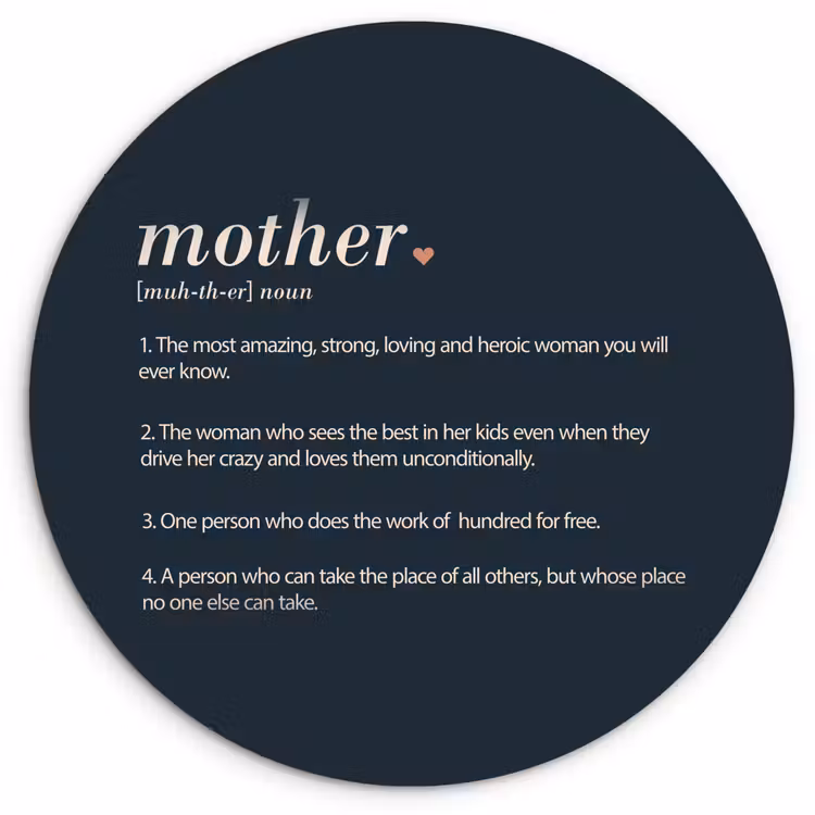 Muurcirkel - Mama definitie - Mother - Quotes - Spreuken — 1
