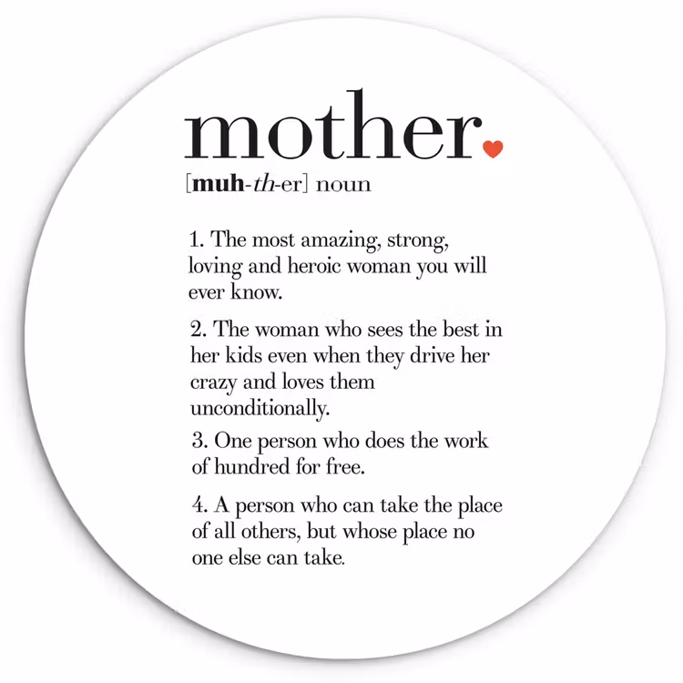 Muurcirkel - Moeder definitie - Quotes - Mother - Spreuken — 1