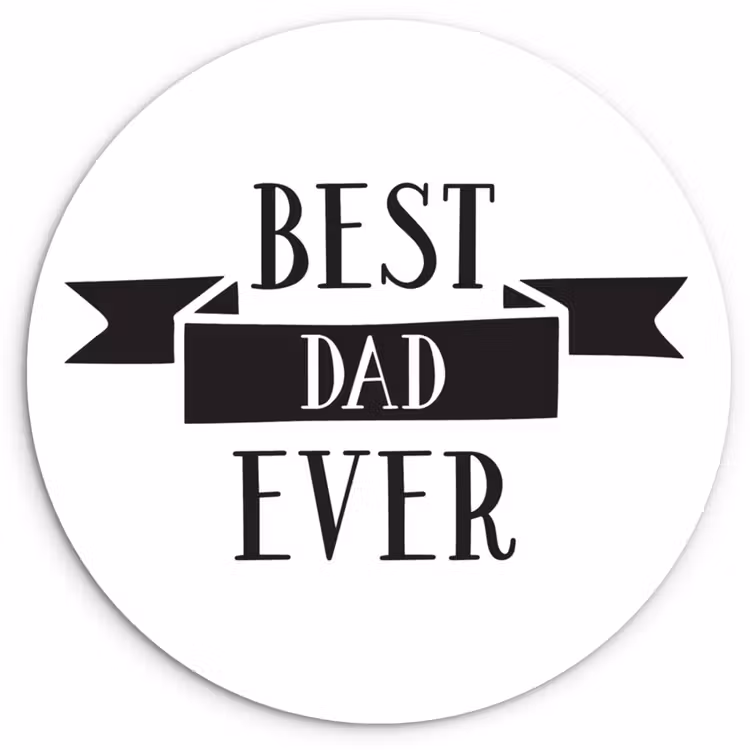 Muurcirkel - Papa - Quote - Beste papa — 1