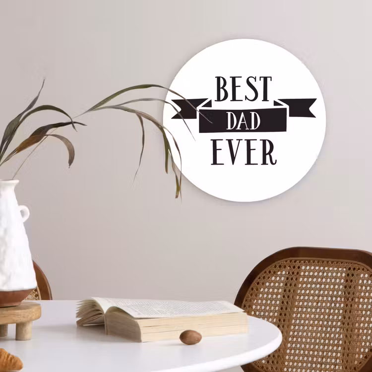 Muurcirkel - Papa - Quote - Beste papa — 4