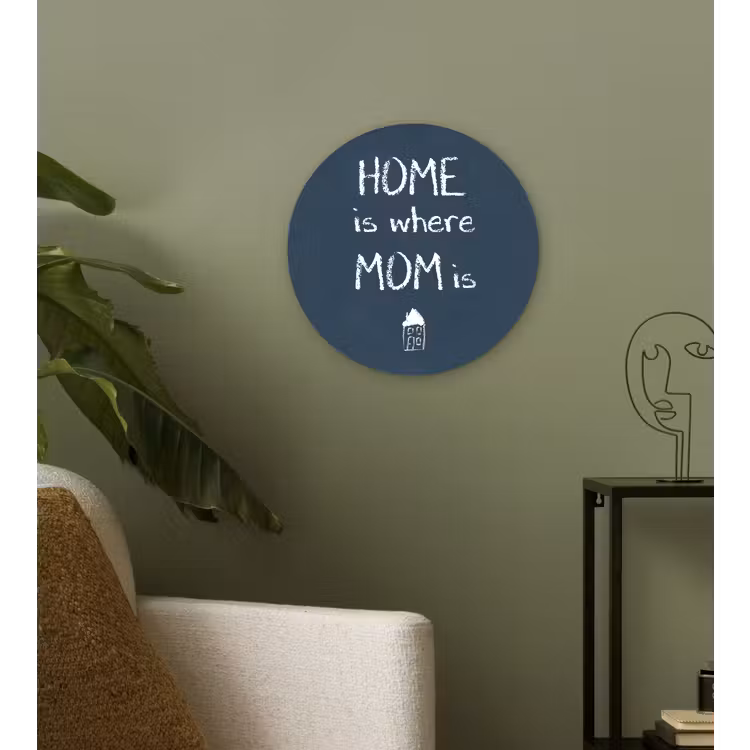 Muurcirkel - Quotes - Home is where mom is - Spreuken - Moeder — 3