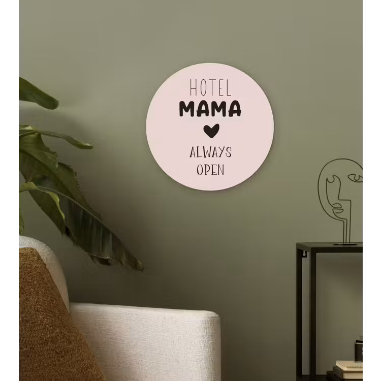 Muurcirkel - Quotes - Spreuken - Hotel mama always open - Mama — 3