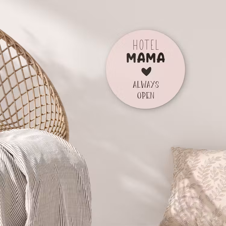 Muurcirkel - Quotes - Spreuken - Hotel mama always open - Mama — 5