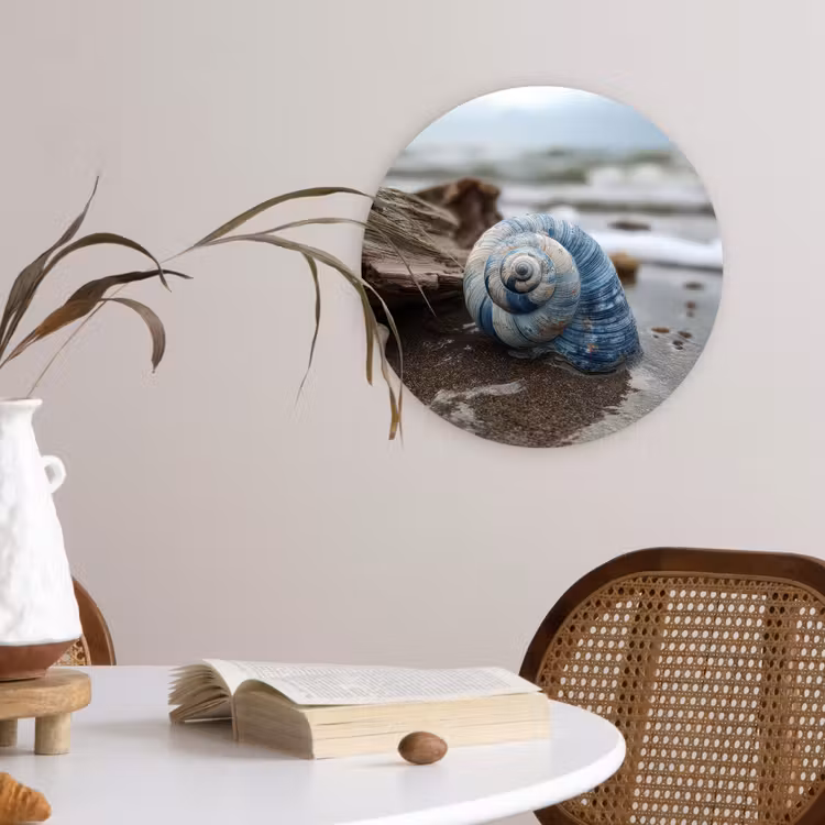 Muurcirkel - Schelp - Strand - Blauw - Zee — 4