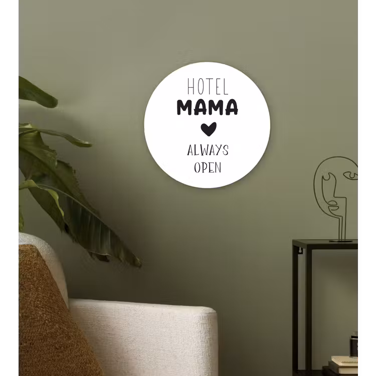 Muurcirkel - Spreuken - Hotel mama always open - Quotes - Mama — 3