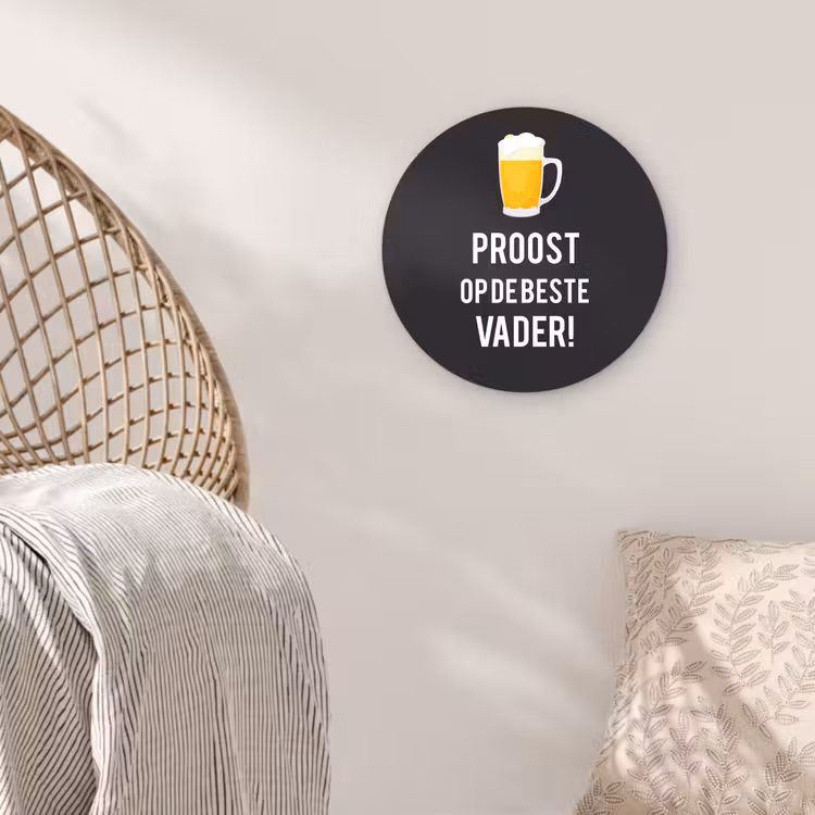 Muurcirkel - Spreuken - Proost op de beste vader - Quotes - Papa — 5