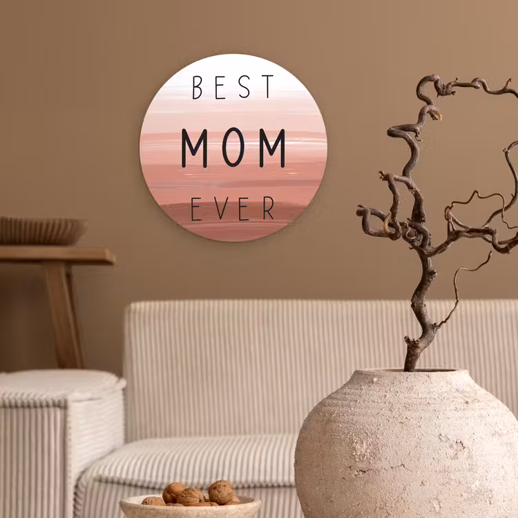 Muurcirkel - Spreuken - Quotes Best mom ever - Moederdag - Mama - Cadeau moederdag — 2