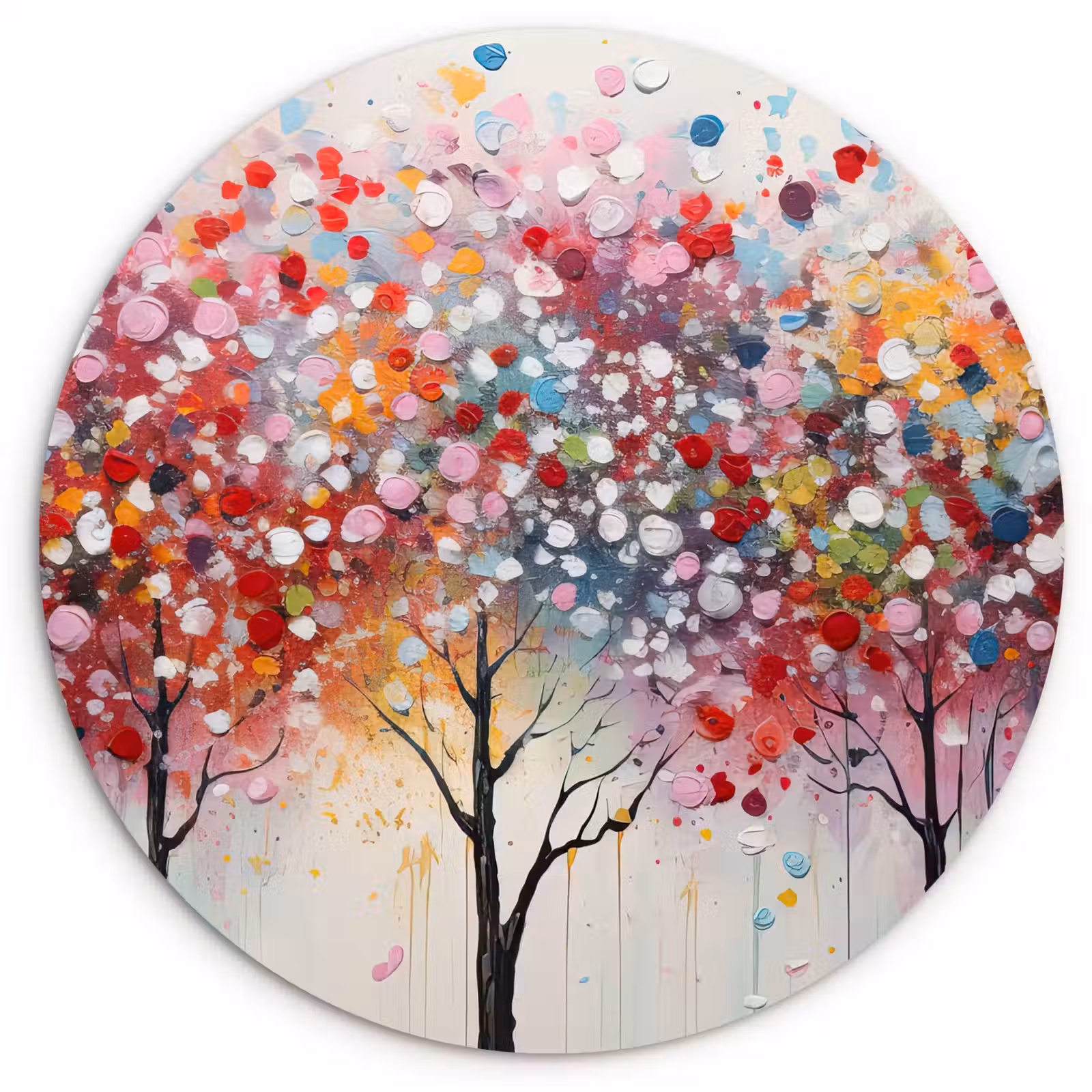 Muurcirkel - Kunst - Bomen - Natuur - Acryl — 1