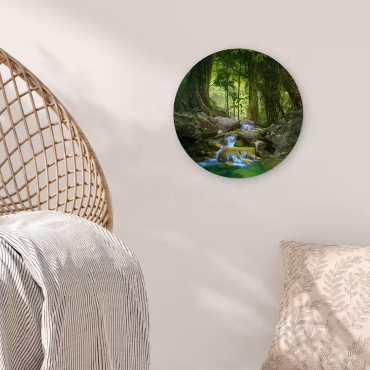 Muurcirkel - Jungle - Stenen - Water - Natuur - Planten — 5