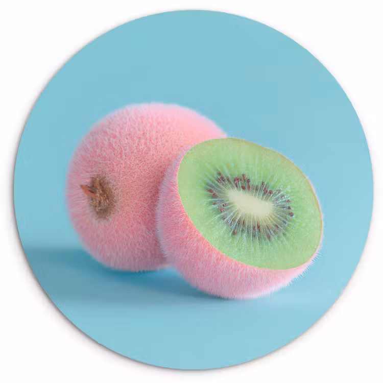 Muurcirkel - Kiwi - Blauw - Surrealistisch — 1