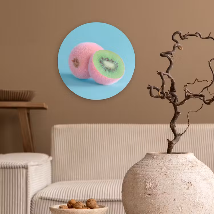 Muurcirkel - Kiwi - Blauw - Surrealistisch — 2
