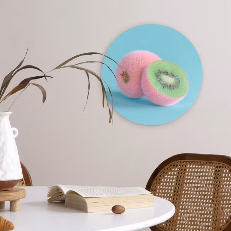Muurcirkel - Kiwi - Blauw - Surrealistisch — 4