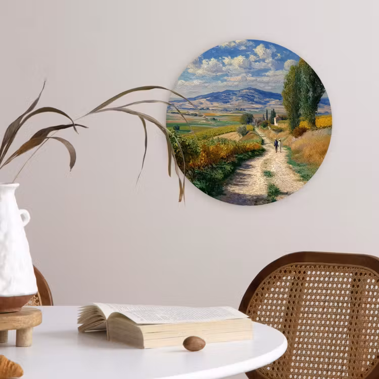 Muurcirkel - Mensen - Wandelen - Zandpad - Velden — 4