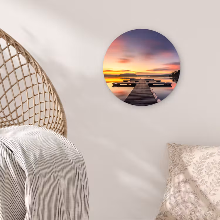 Muurcirkel - Steiger - Zonsondergang - Water - Zee - Reflectie — 5