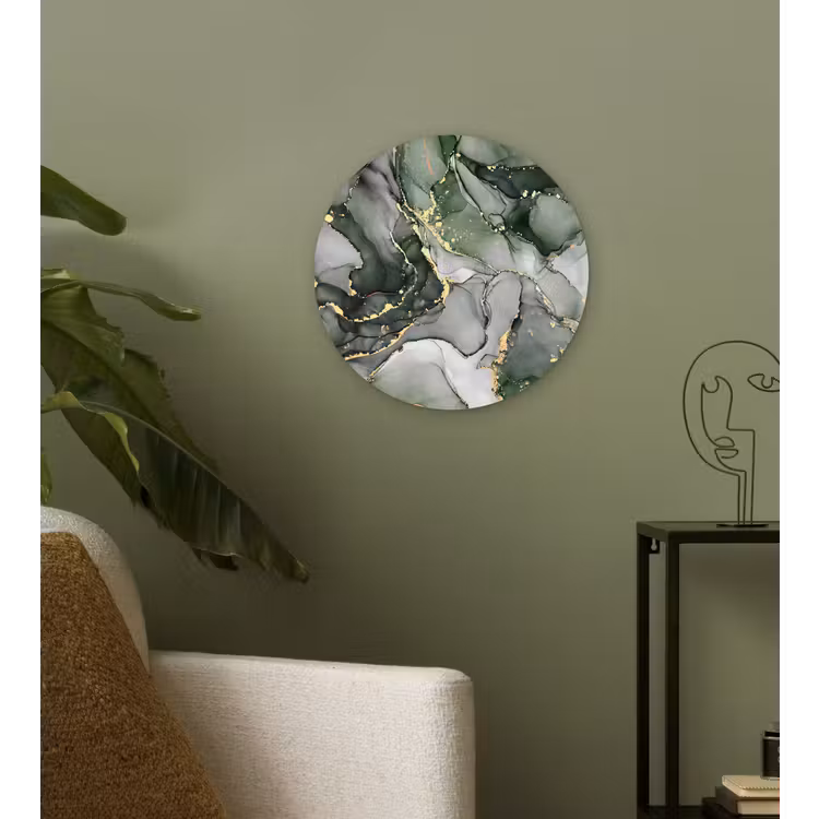 Muurcirkel - Luxe - Marmer - Groen — 3