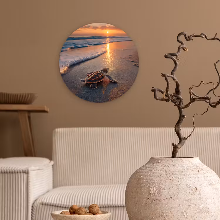 Muurcirkel - Schildpad - strand - Zonsondergang — 2