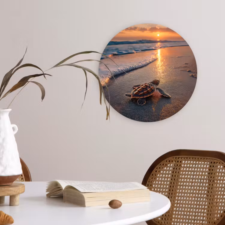 Muurcirkel - Schildpad - strand - Zonsondergang — 4