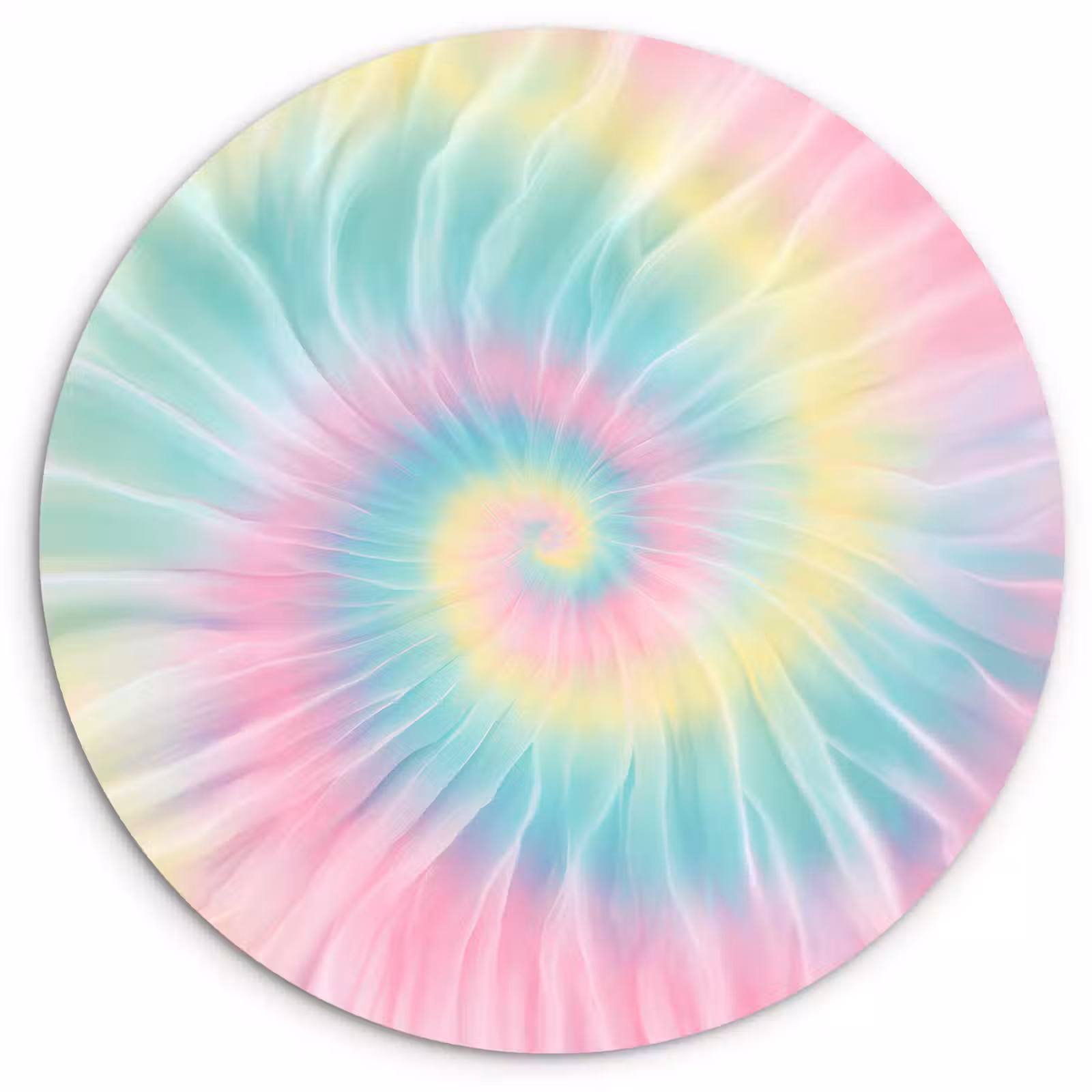 Muurcirkel - Pasteltinten - Tie dye - Roze — 1
