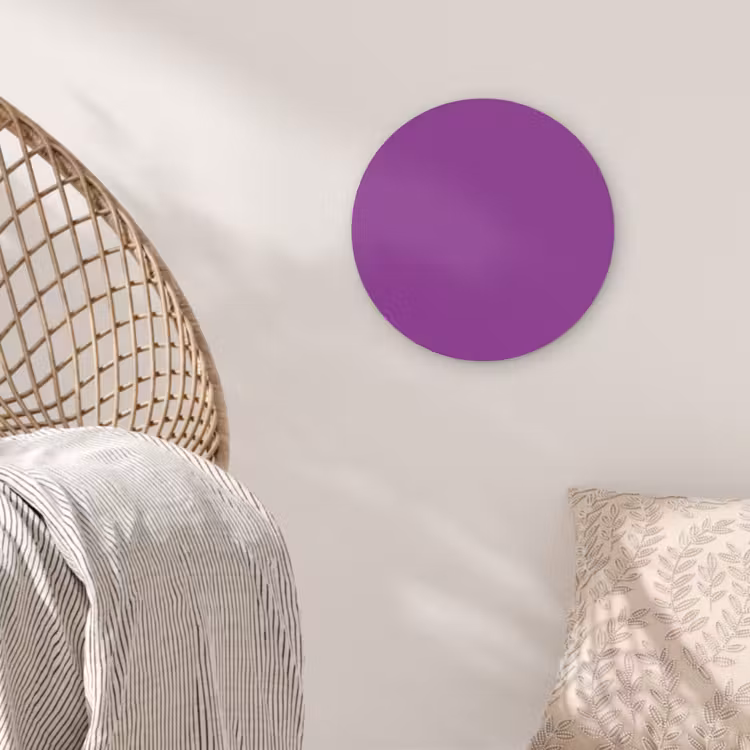 Muurcirkel - Paars - Kleuren - Effen — 5